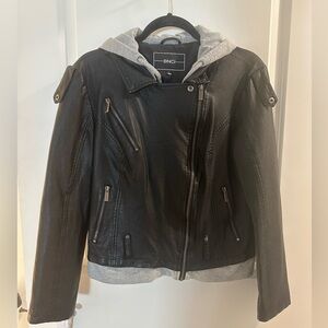 BNCI Black Leather Jacket for Women